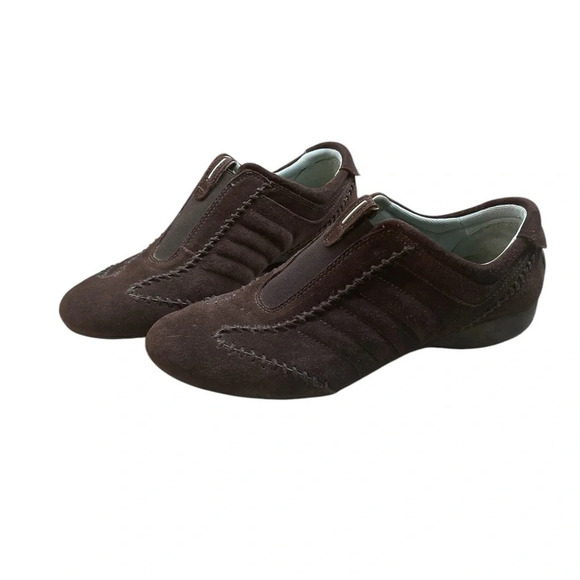 Timberland Shoes - Timberland Women Sneakers Suede Driving Leather Slip On Loafers Shoes Brown 10M